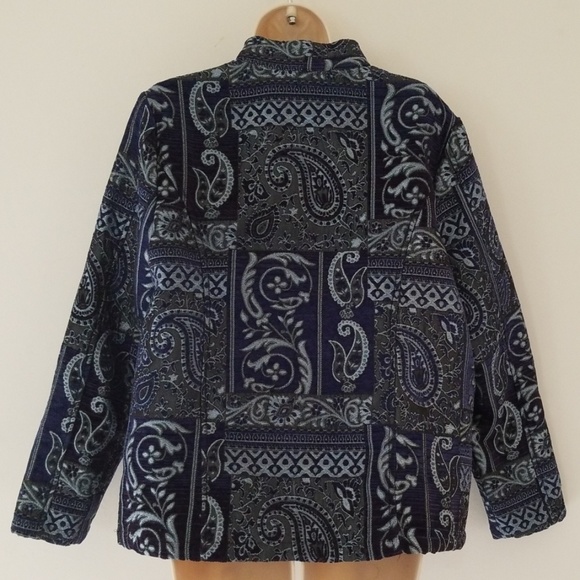 Serengeti Dress Jacket Zip Up Blazer Size Large - Picture 5 of 8